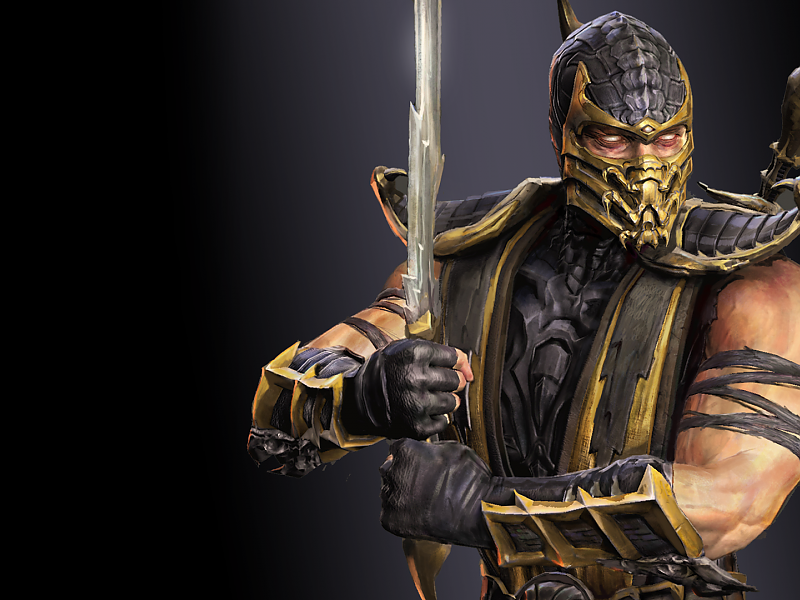 Mortal Kombat Hd Wallpaper Game - Scorpion From Mortal Kombat - HD Wallpaper 