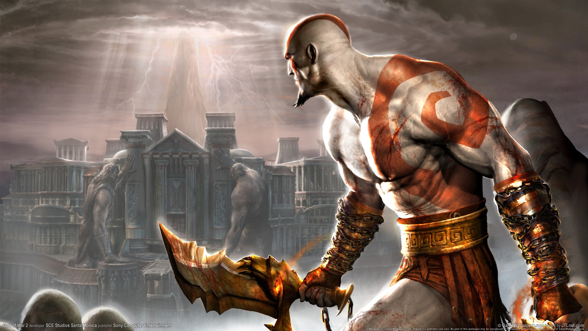 God Of War 2 Ps2 Game - Kratos God Of War 2 - HD Wallpaper 