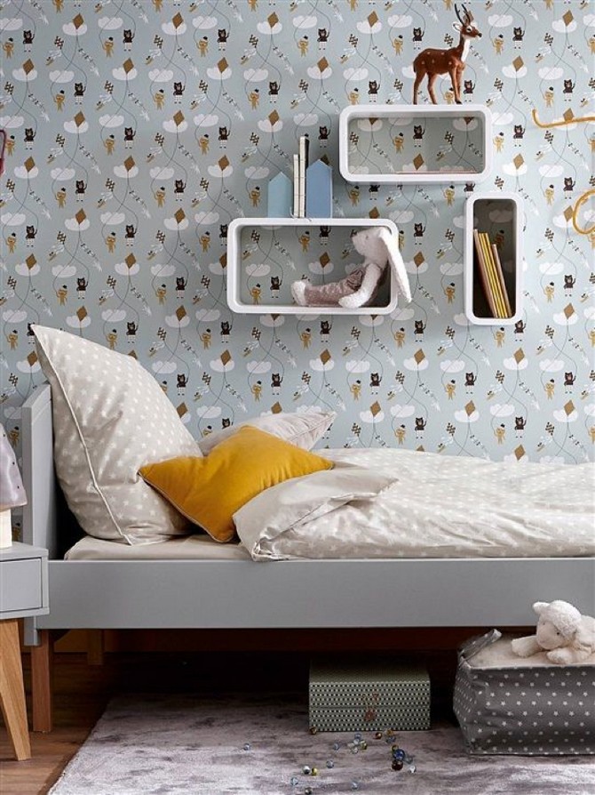 Cama Infantil Gris - HD Wallpaper 