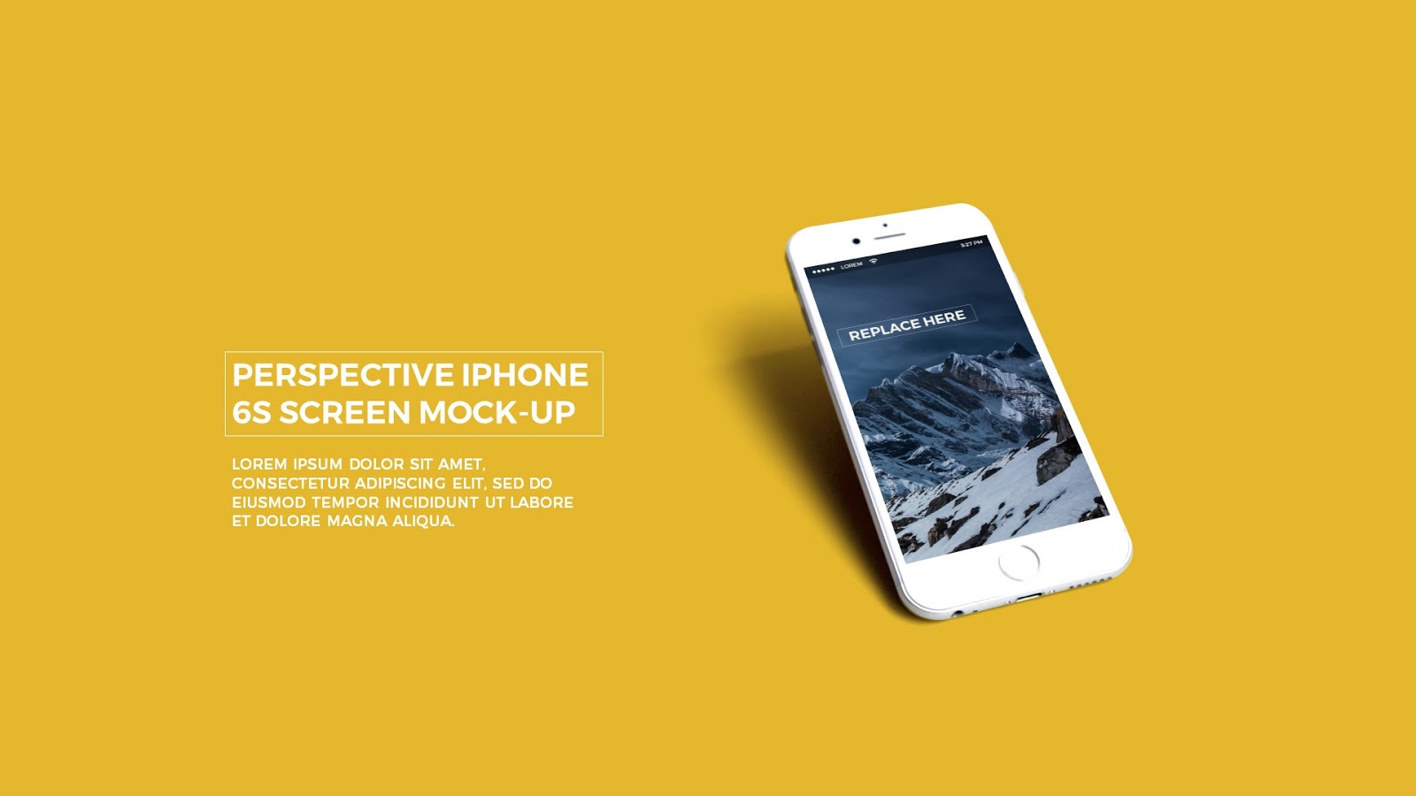 Free Powerpoint Template With Realistic Iphone 6s App - Presentation App Mockup - HD Wallpaper 