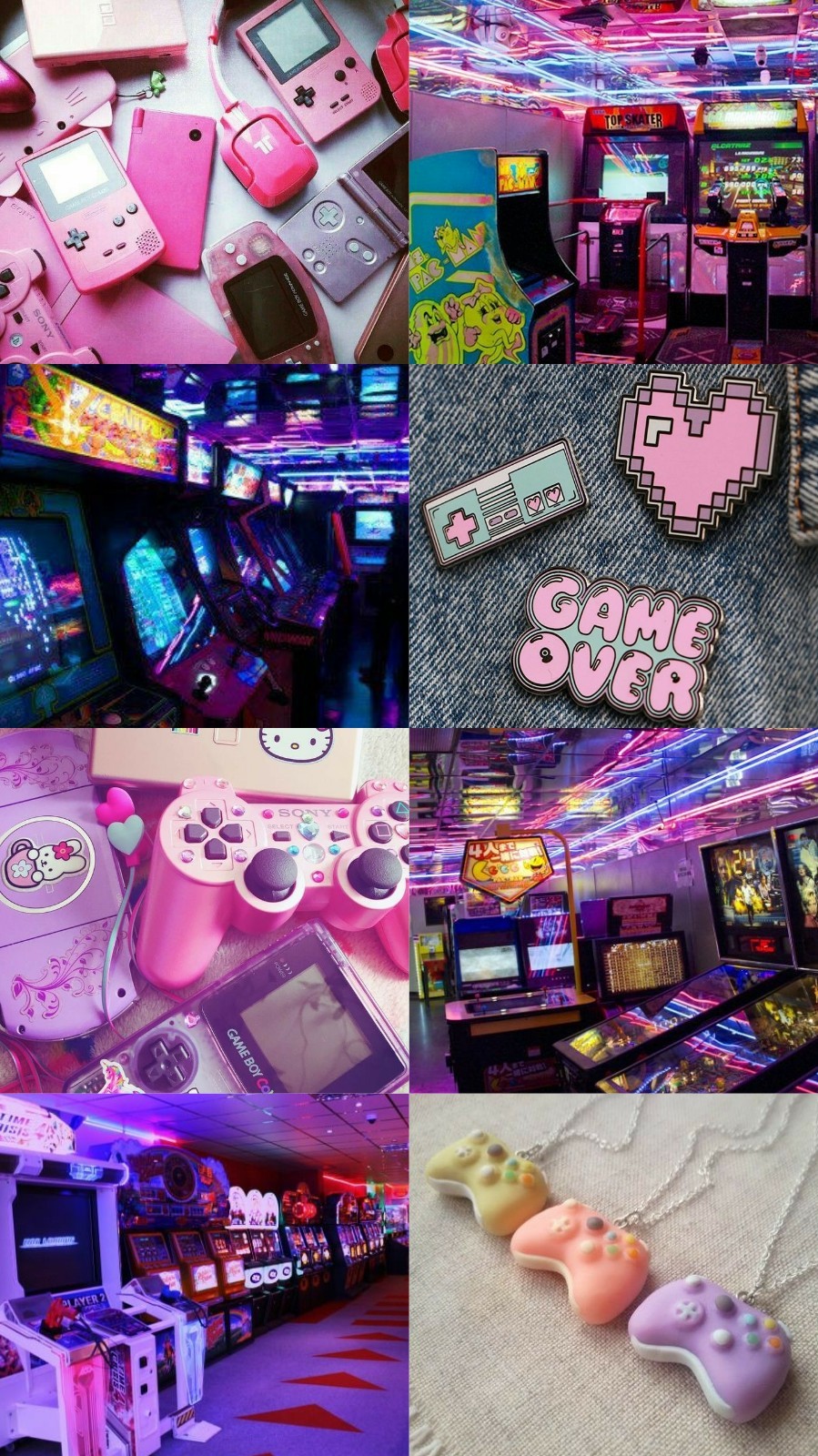 Neon/pastel Gamer Aesthetic 🕹
anonymous Asked - Gamer Gurl Aesthetic Collage - HD Wallpaper 