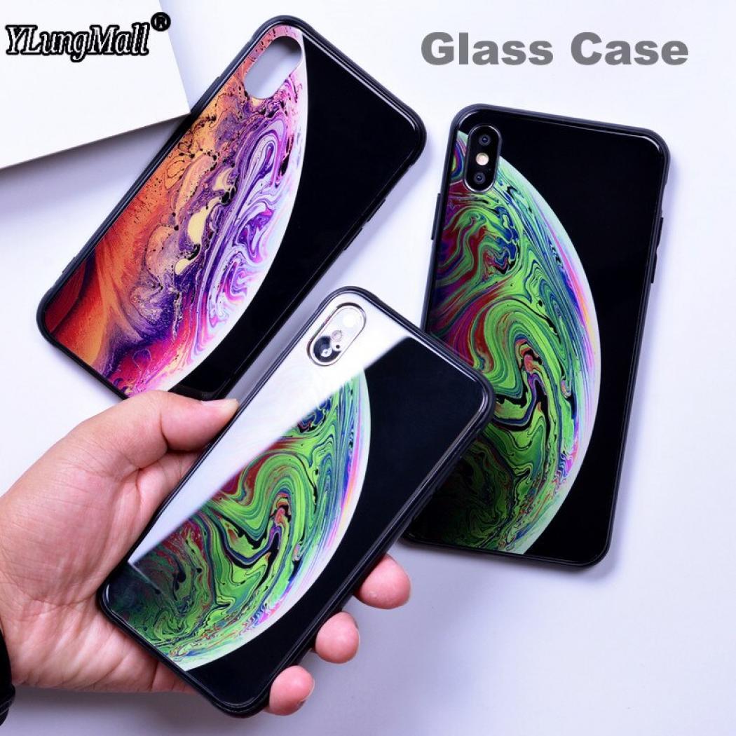 Luminous Tempered Glass Case For Iphone Xs Max Case - Iphone 6s Plus - HD Wallpaper 