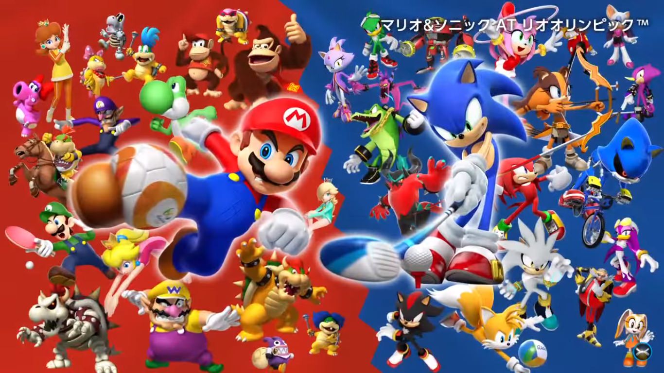 Mario And Sonic At The Rio 2016 Olympic Games 3ds Characters - HD Wallpaper 