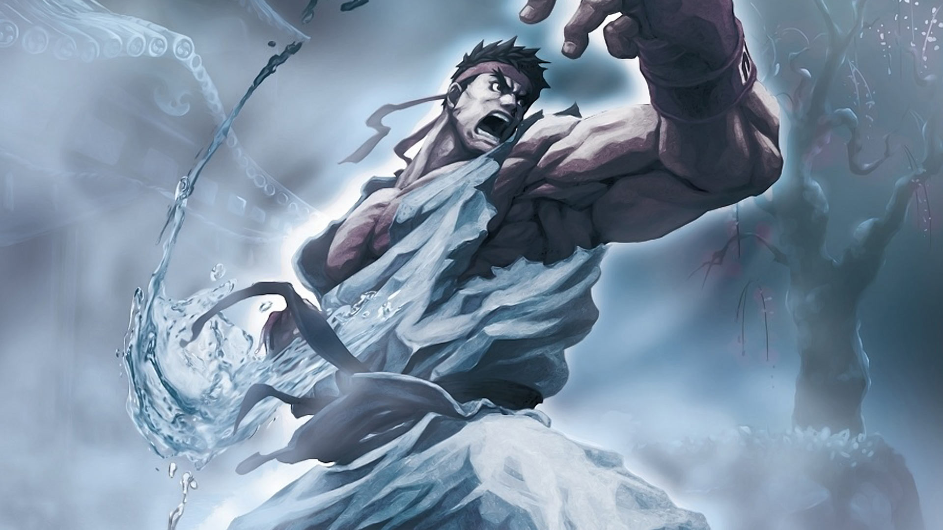 Street Fighter Ryu Hadouken Hd - HD Wallpaper 