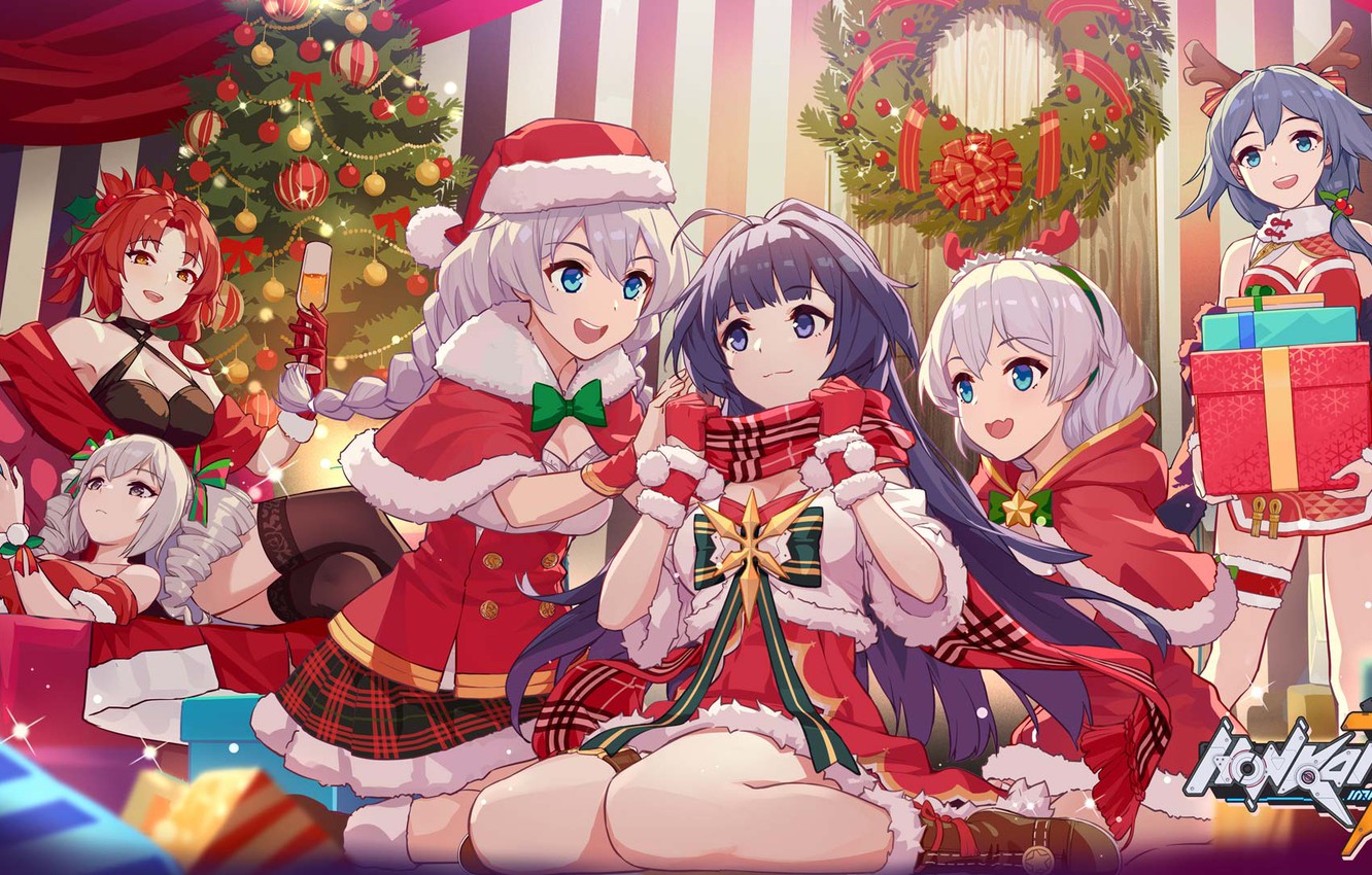 Photo Wallpaper Decoration, Girls, The Game, Tree, - Anime Fuhua Honkai Impact 3 - HD Wallpaper 