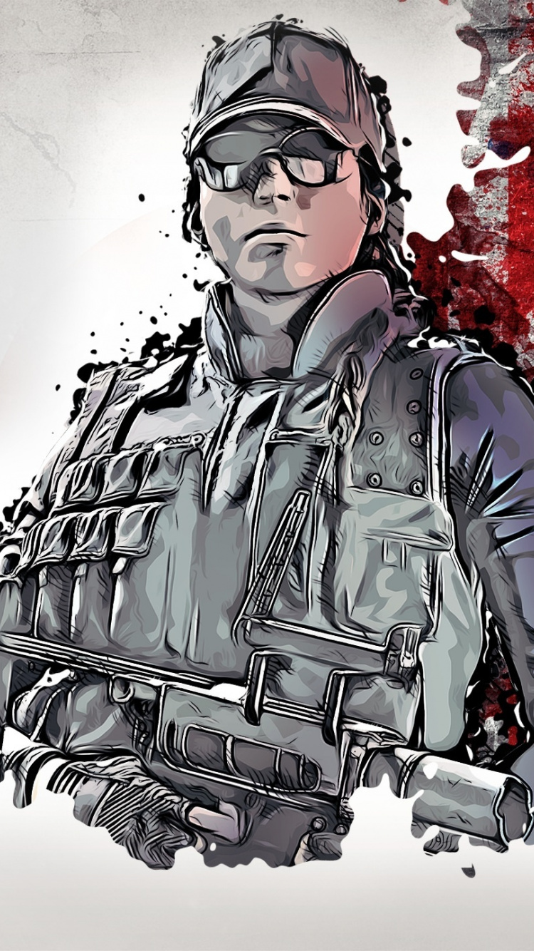 Siege, Glitch Art, Soldier, Wallpaper - Rainbow Six Siege Wallpaper Smartphone - HD Wallpaper 