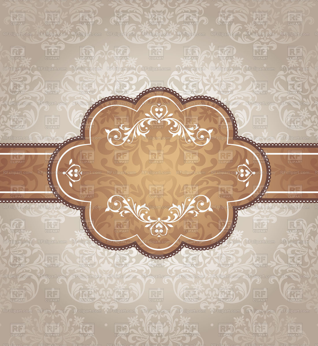Ornate Vintage Frame Decorated With Vignettes On Luxurious - Vintage Frame - HD Wallpaper 