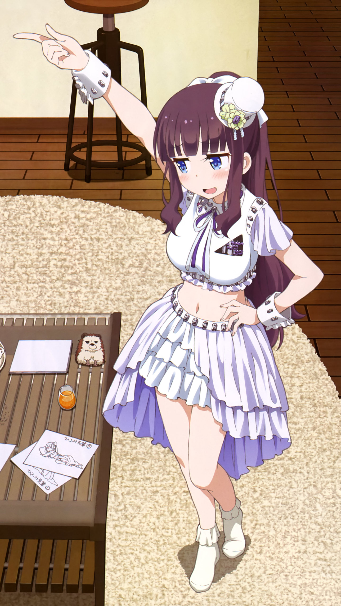 New Game Anime Hifumi 1440x2560 Wallpaper Teahub Io