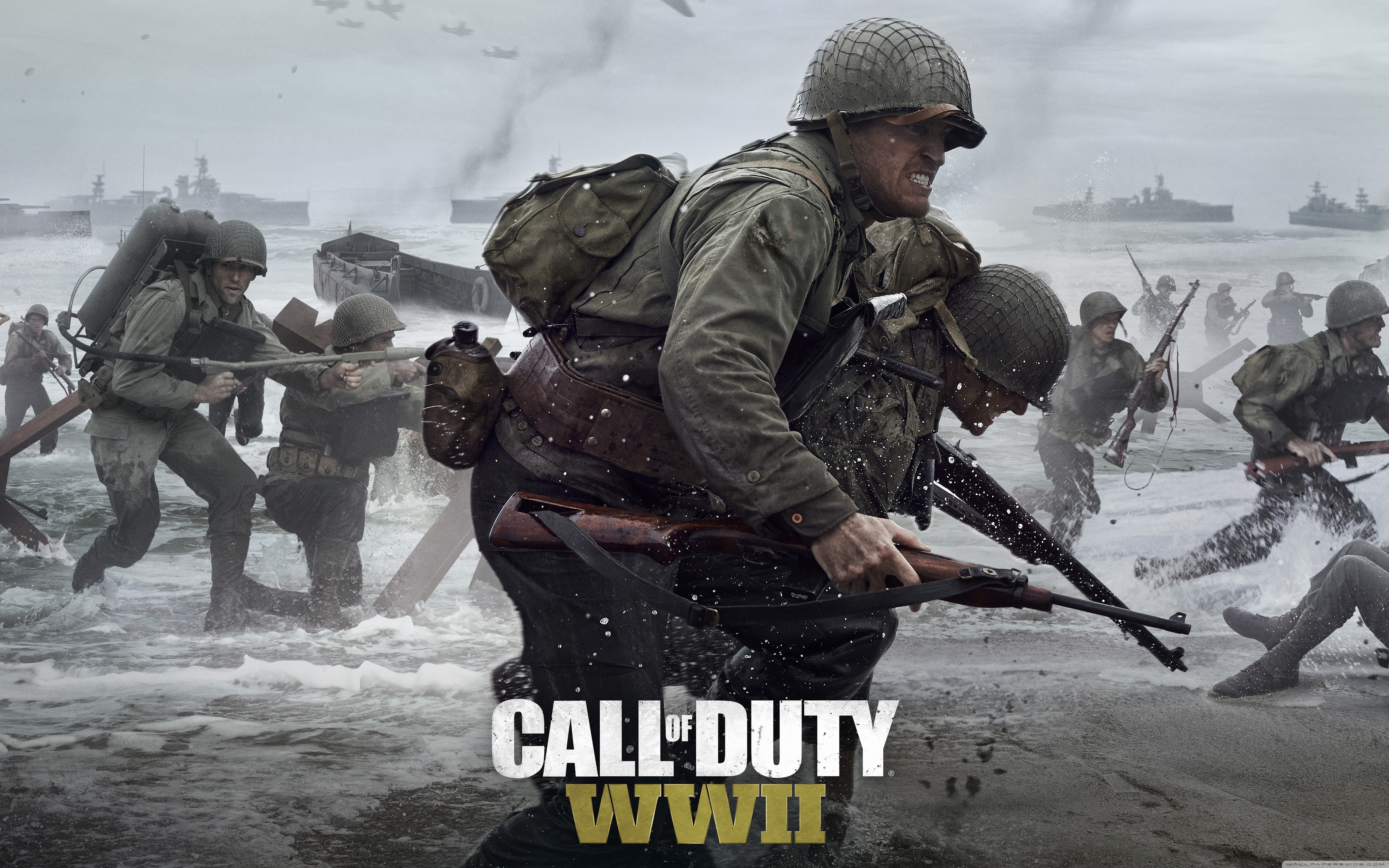 Call Of Duty Ww2 2017 - HD Wallpaper 
