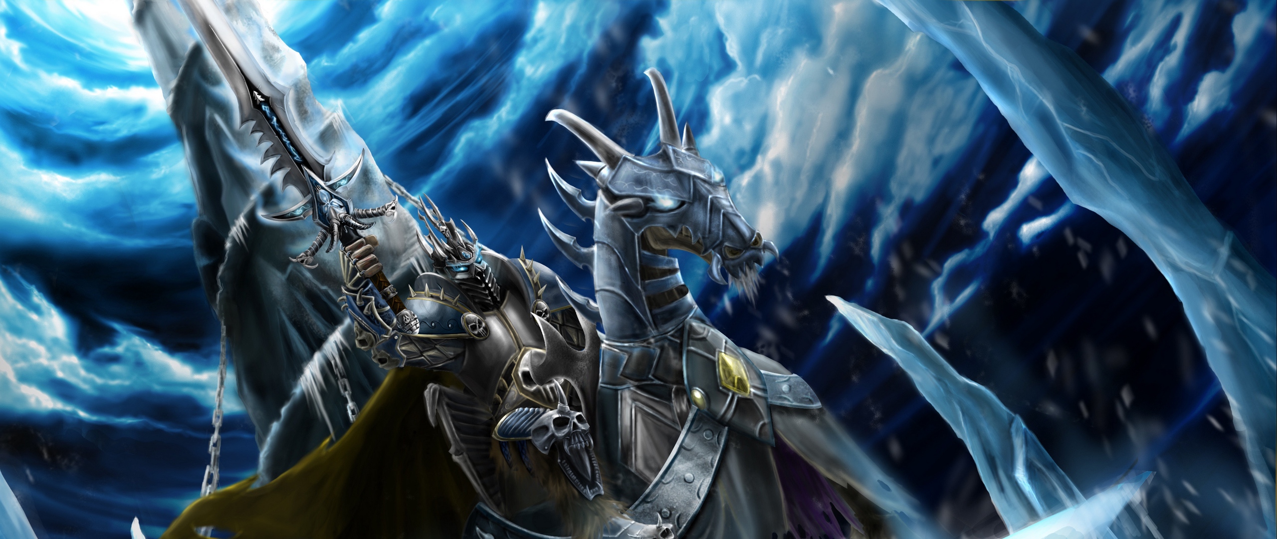 Wallpaper Games, Artwork, Warcraft - Lich King - HD Wallpaper 