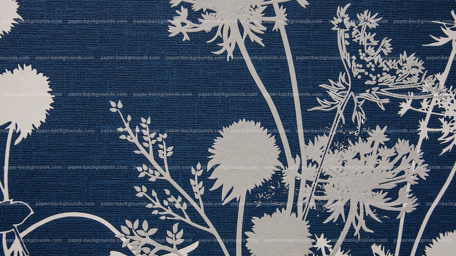 Blue Vintage Fabric Texture With Flower Design Hd - Fabric Texture Blue Flower - HD Wallpaper 