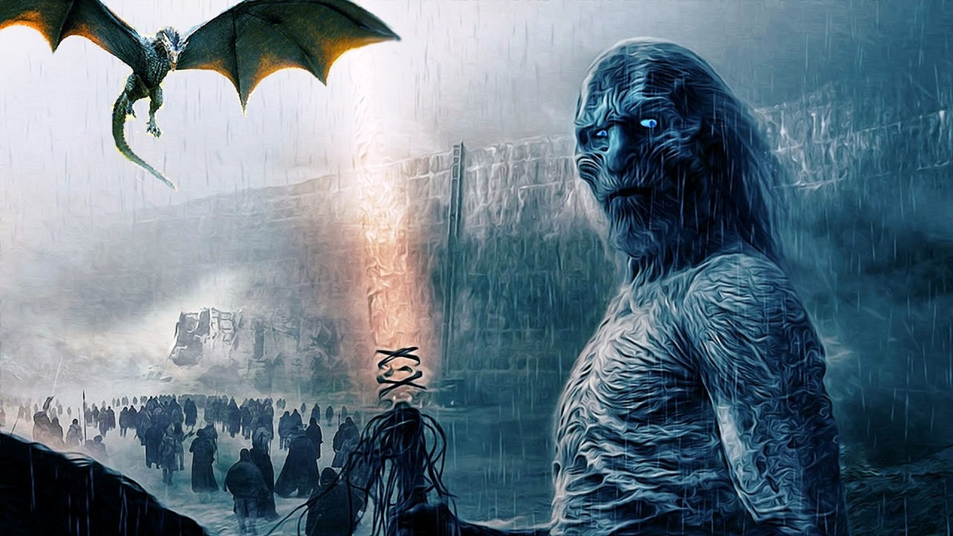 Game Of Thrones White Walkers Wallpaper Hd With High-resolution - Game Of Thrones Season 7 Episode 7 Leak - HD Wallpaper 