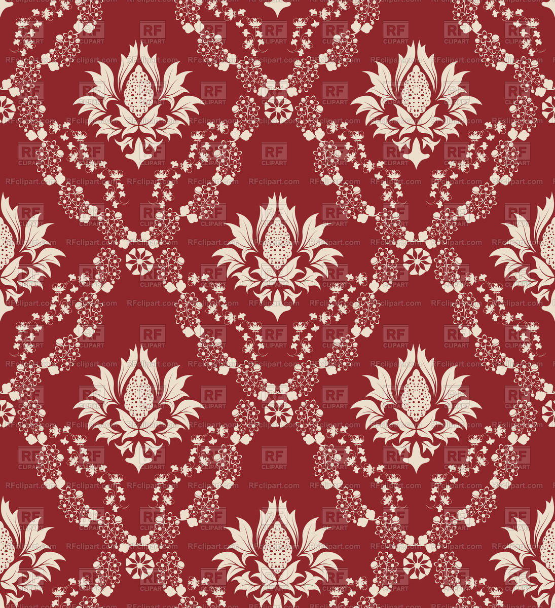 Seamless Antique Pattern - Seamless Damask Blue - HD Wallpaper 