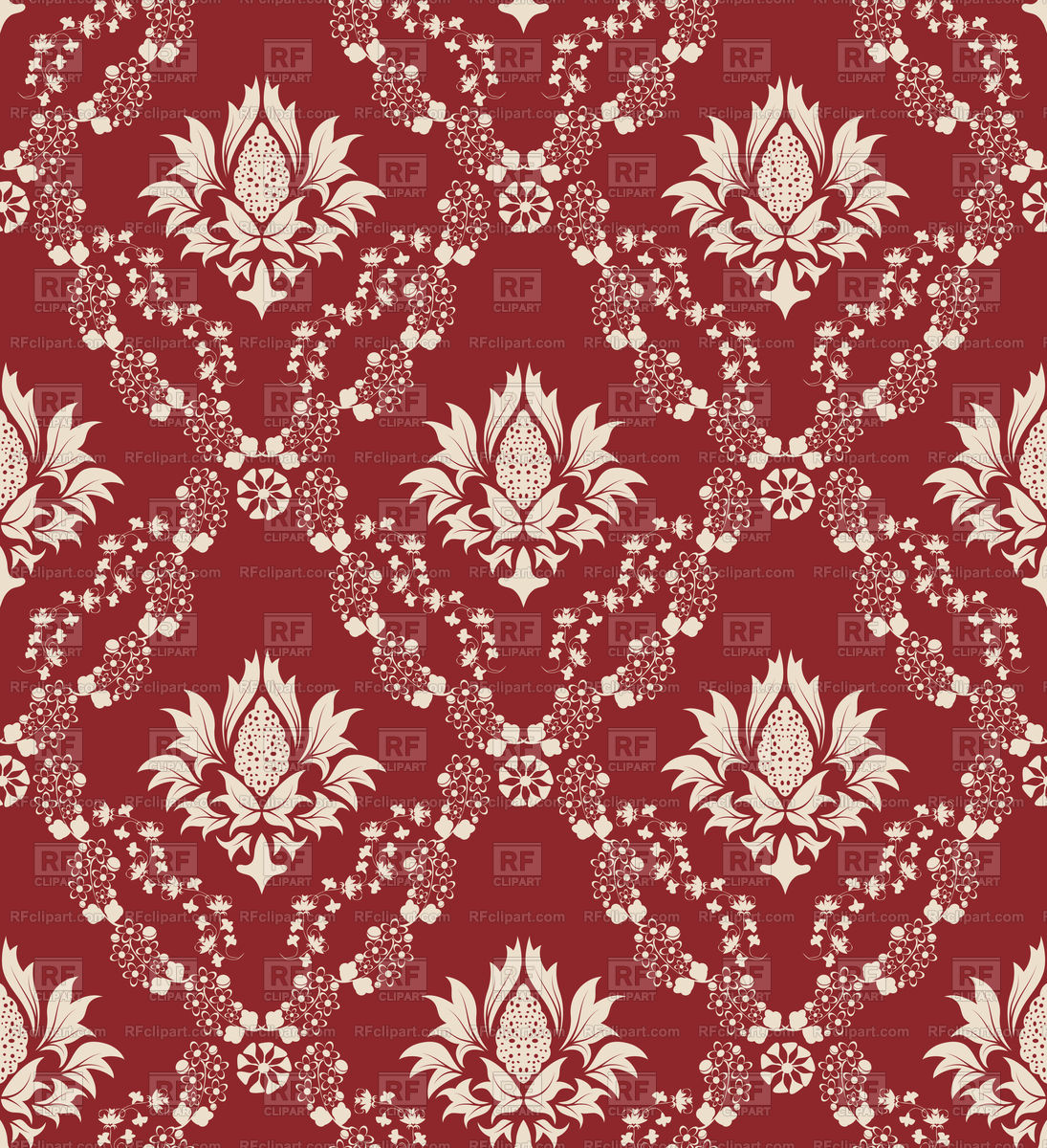 Seamless Antique Pattern - Seamless Damask Blue - HD Wallpaper 