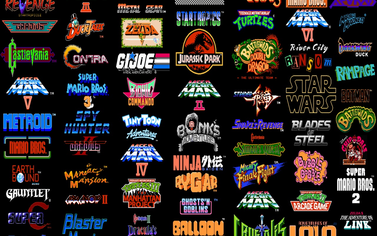 Nes Wallpapers - Classic Video Game Logos - HD Wallpaper 