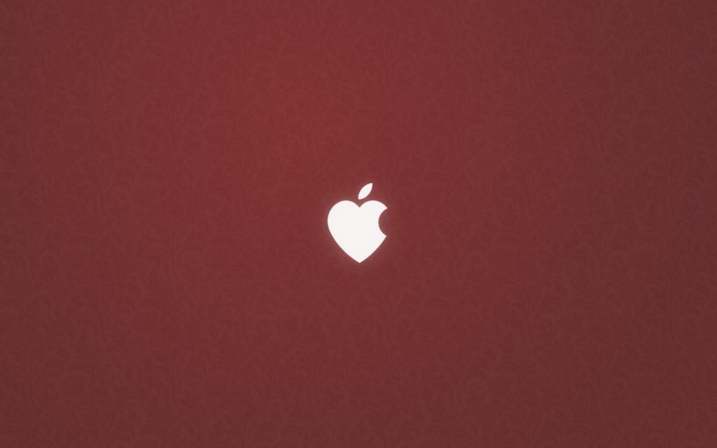 Desktop Red Apple Default Wallpaper Hd - Apple Love - HD Wallpaper 