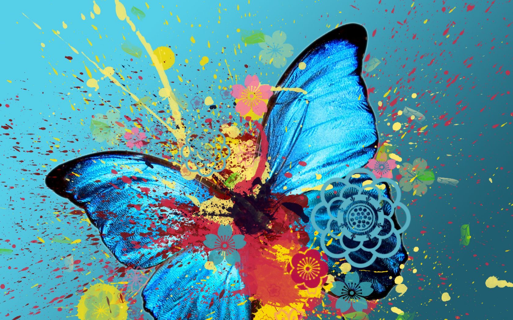 Wallpaper De Una Mariposa - Abstract Butterfly Art - HD Wallpaper 