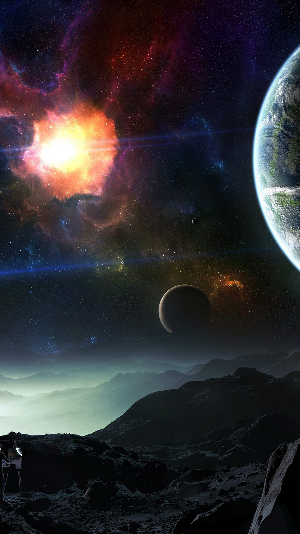 Space Wallpapers Iphone 8 1242x2208 Wallpaper Teahub Io