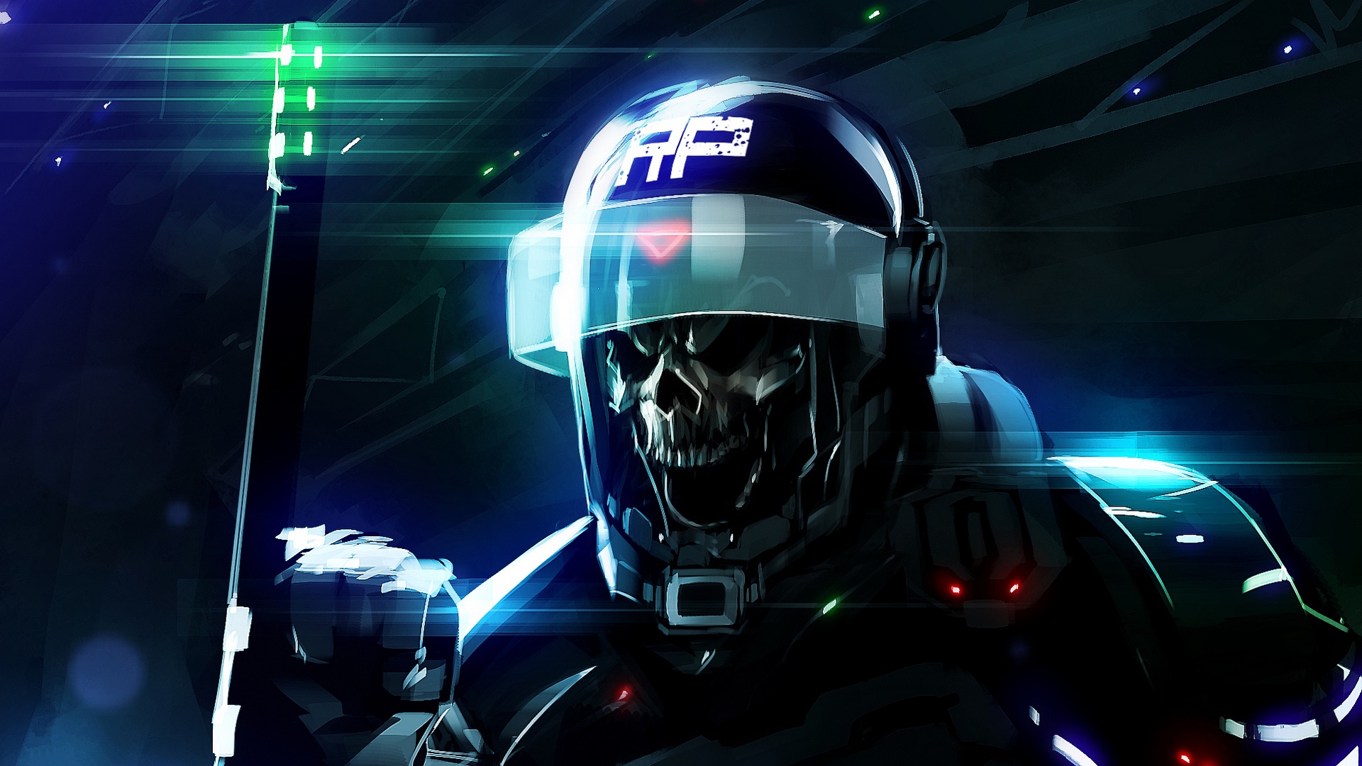 Download Wallpaper Police Skeleton Helmet - Hd Police - Teahub.io