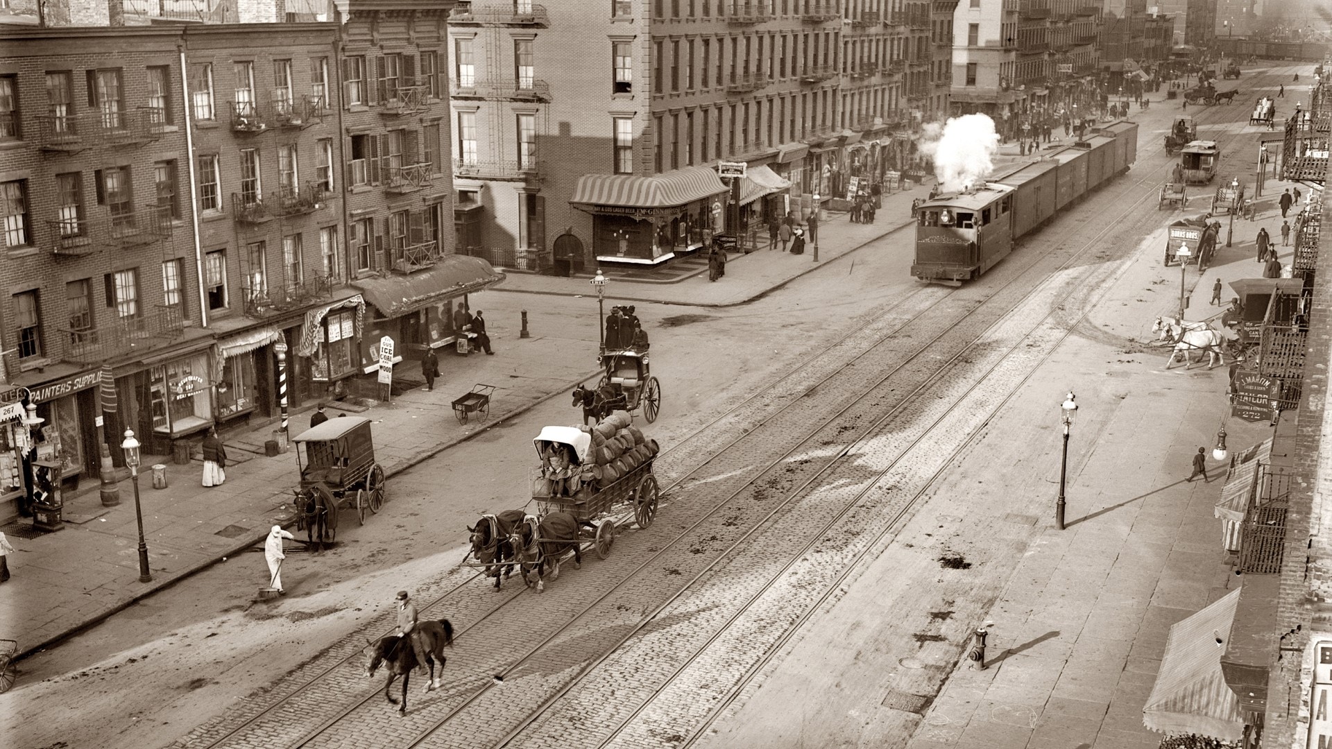 Old Photo Of City - HD Wallpaper 