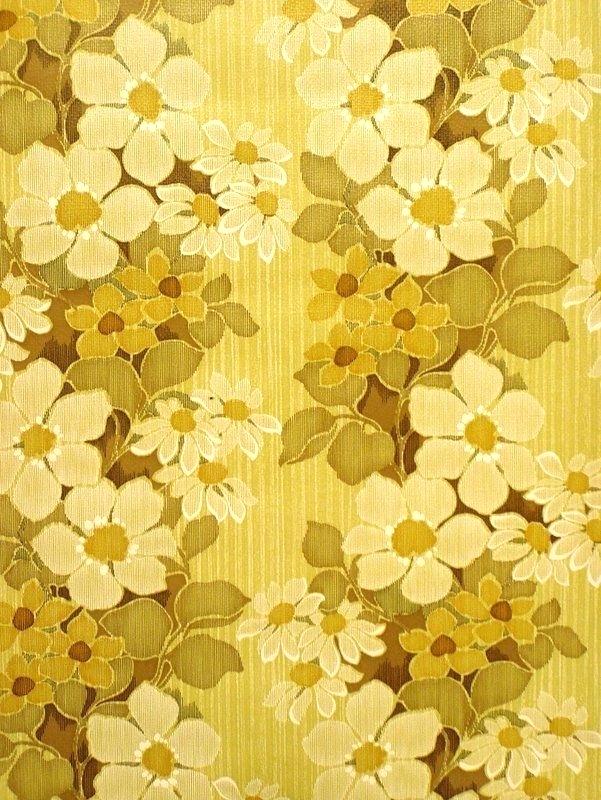 Sixties Wallpaper - Vintage Green Floral - HD Wallpaper 