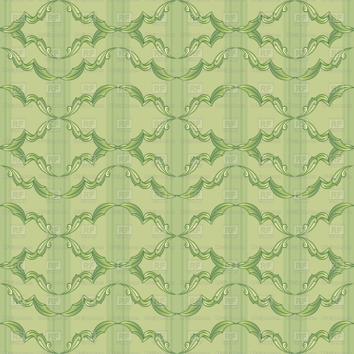 Vintage Green Wallpaper Pattern Vector Image Vector - Vector Graphics - HD Wallpaper 