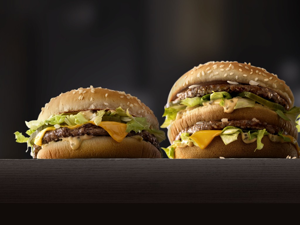 3 Big Mac Sizes - HD Wallpaper 