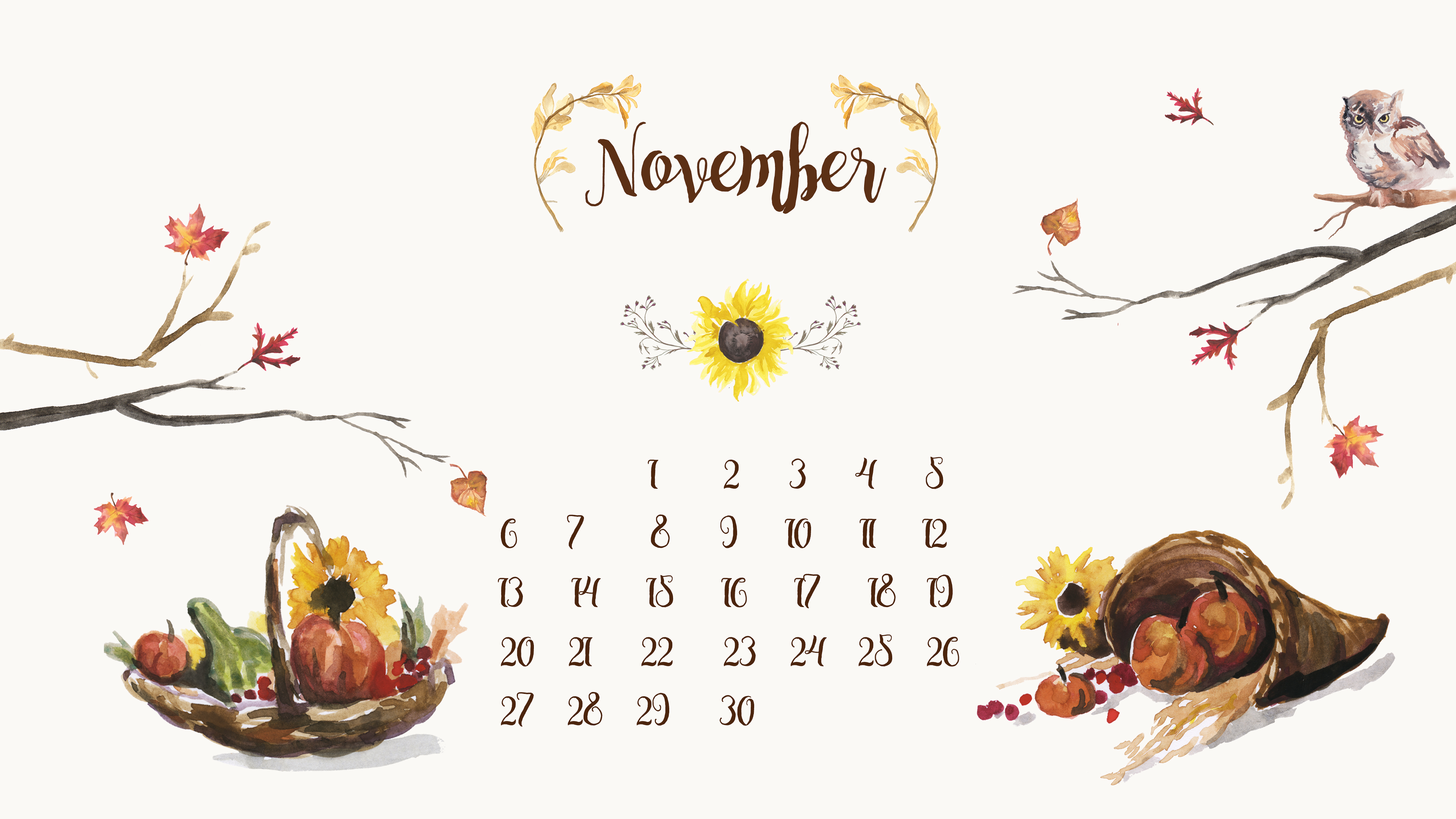 November Desktop Wallpaper 2019 - HD Wallpaper 