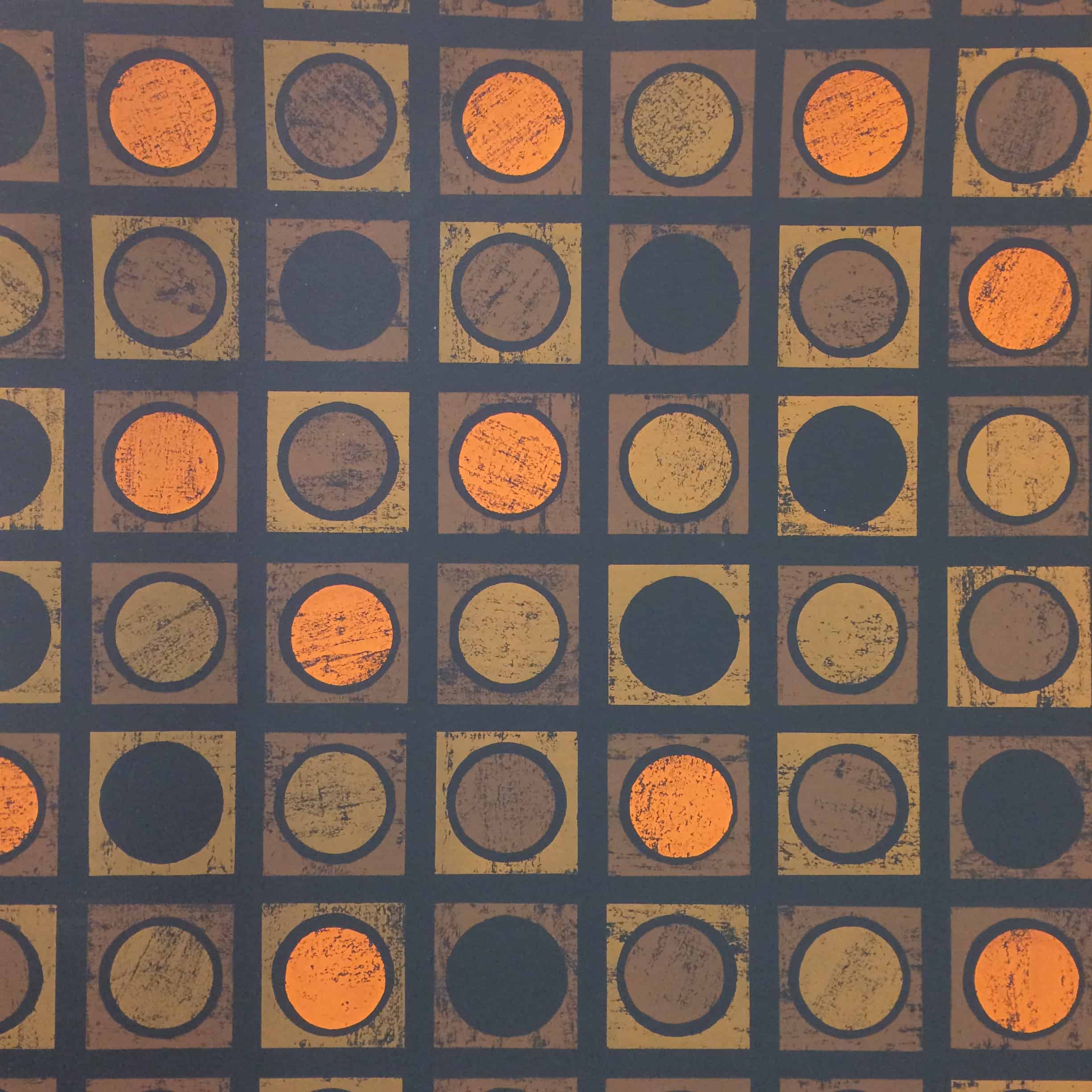 1970s Vintage Circle Design Vymura Wallpaper - Circle - HD Wallpaper 