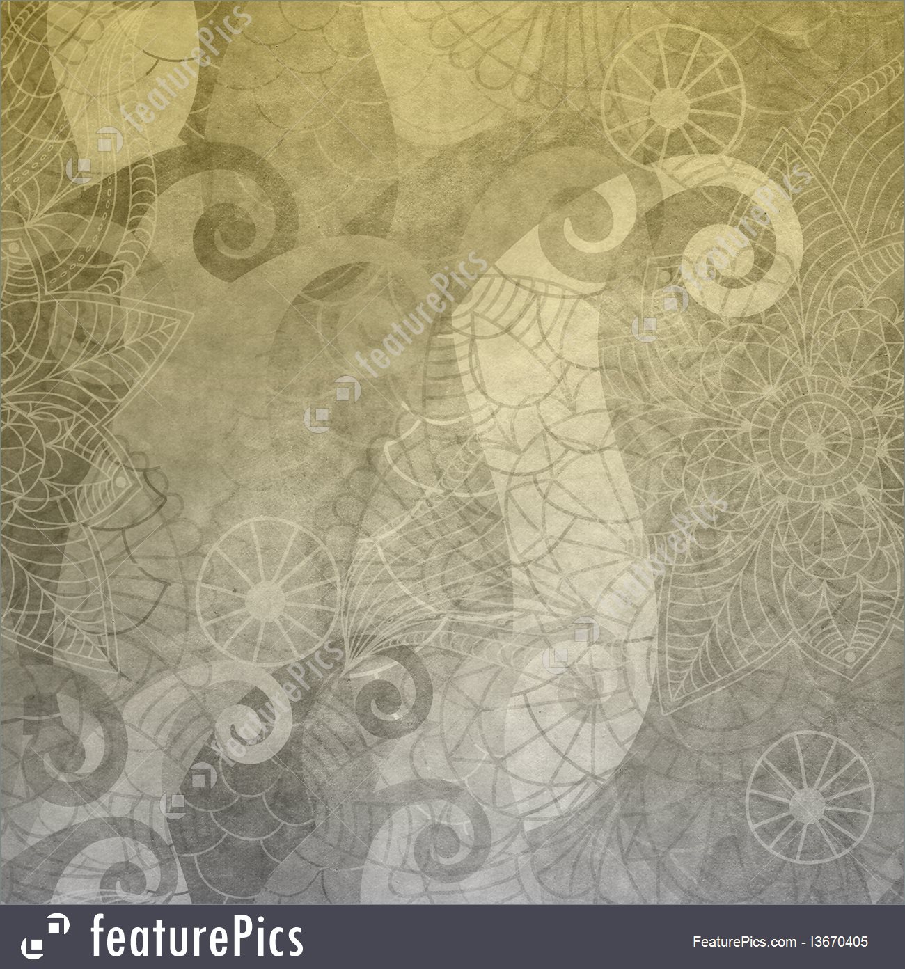 Gray Old Wallpaper With Vintage Pattern - Motif - HD Wallpaper 