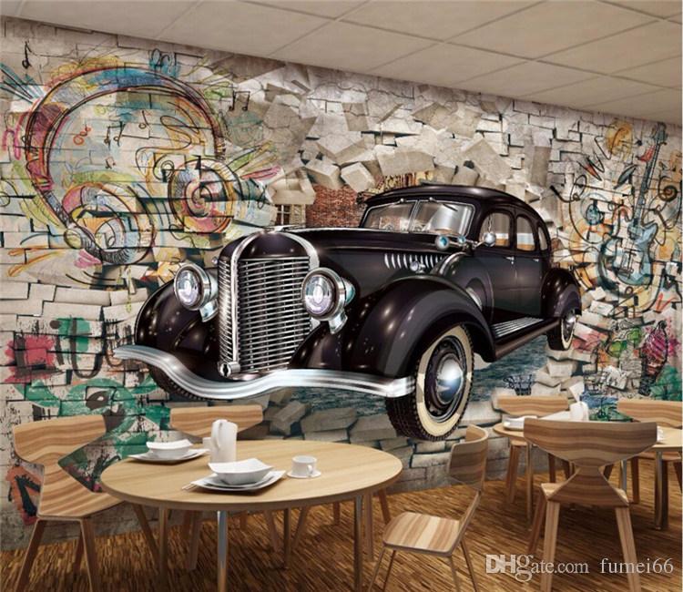 3d Mural Car - HD Wallpaper 