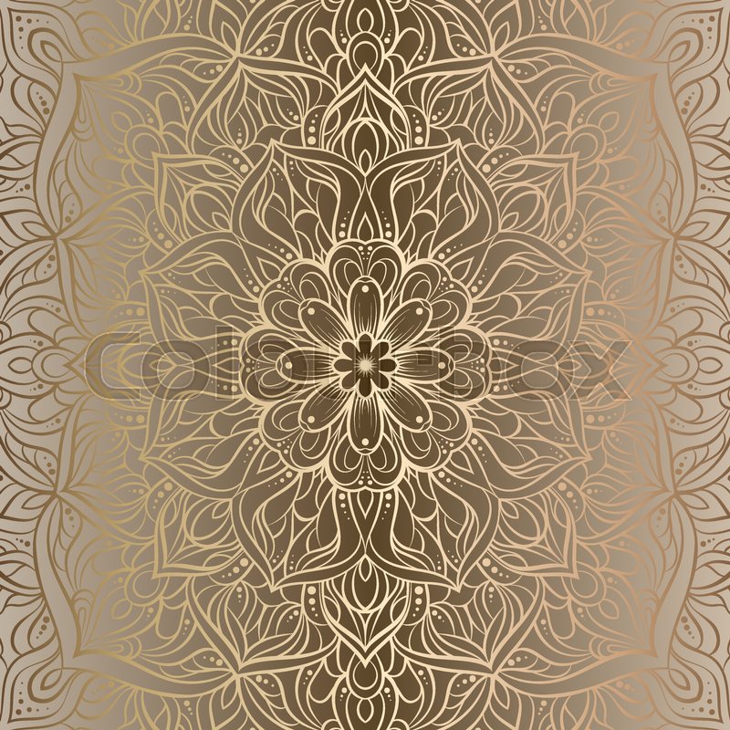 Mandala Gold - HD Wallpaper 