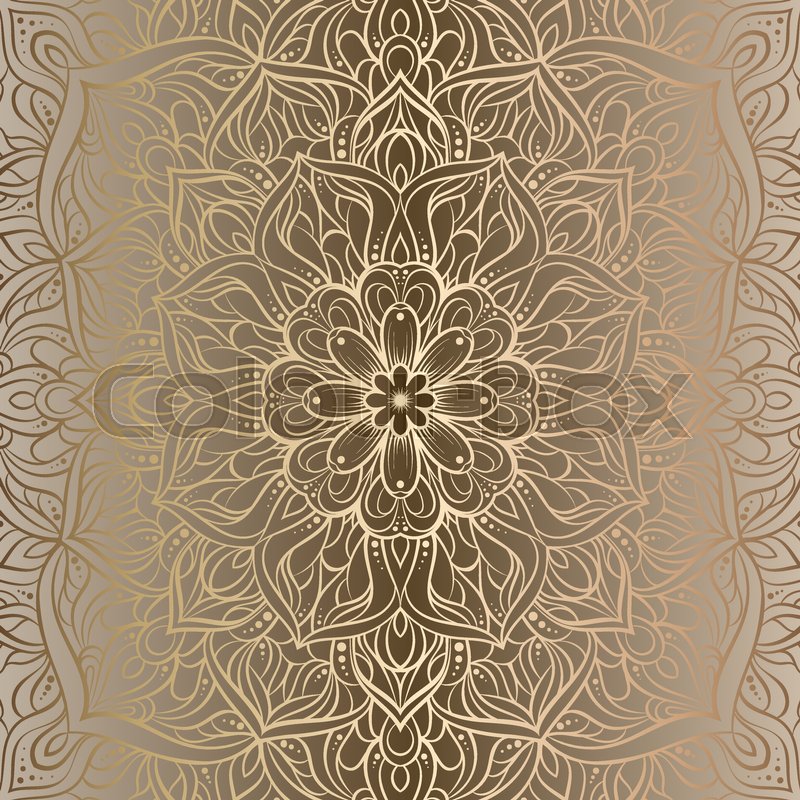 Mandala Gold - HD Wallpaper 