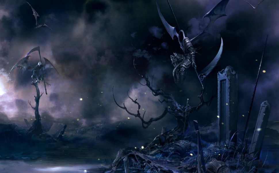 Scythe Dark Grim Reaper - HD Wallpaper 
