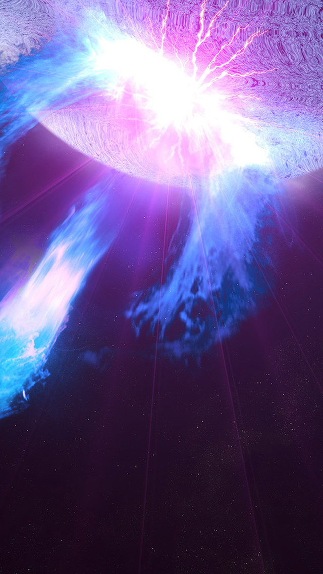 Outer Space Flare Light Dark Purple Pattern Iphone - Wallpaper - HD Wallpaper 