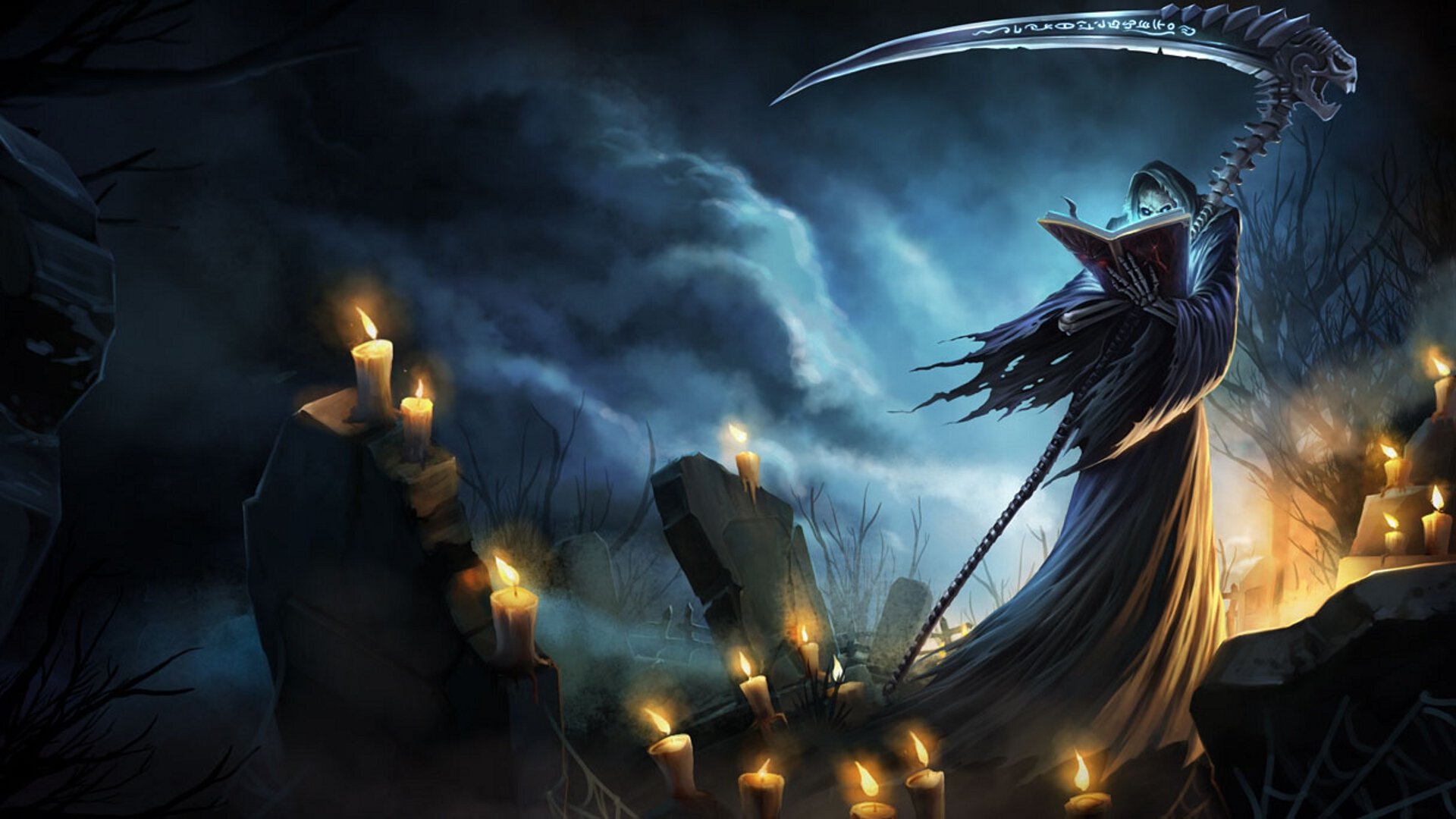 Best Grim Reaper Wallpaper Id - League Of Legends Karthus - HD Wallpaper 