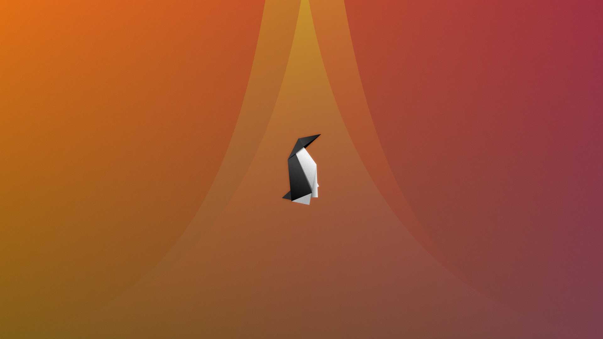 Origami Tux - HD Wallpaper 