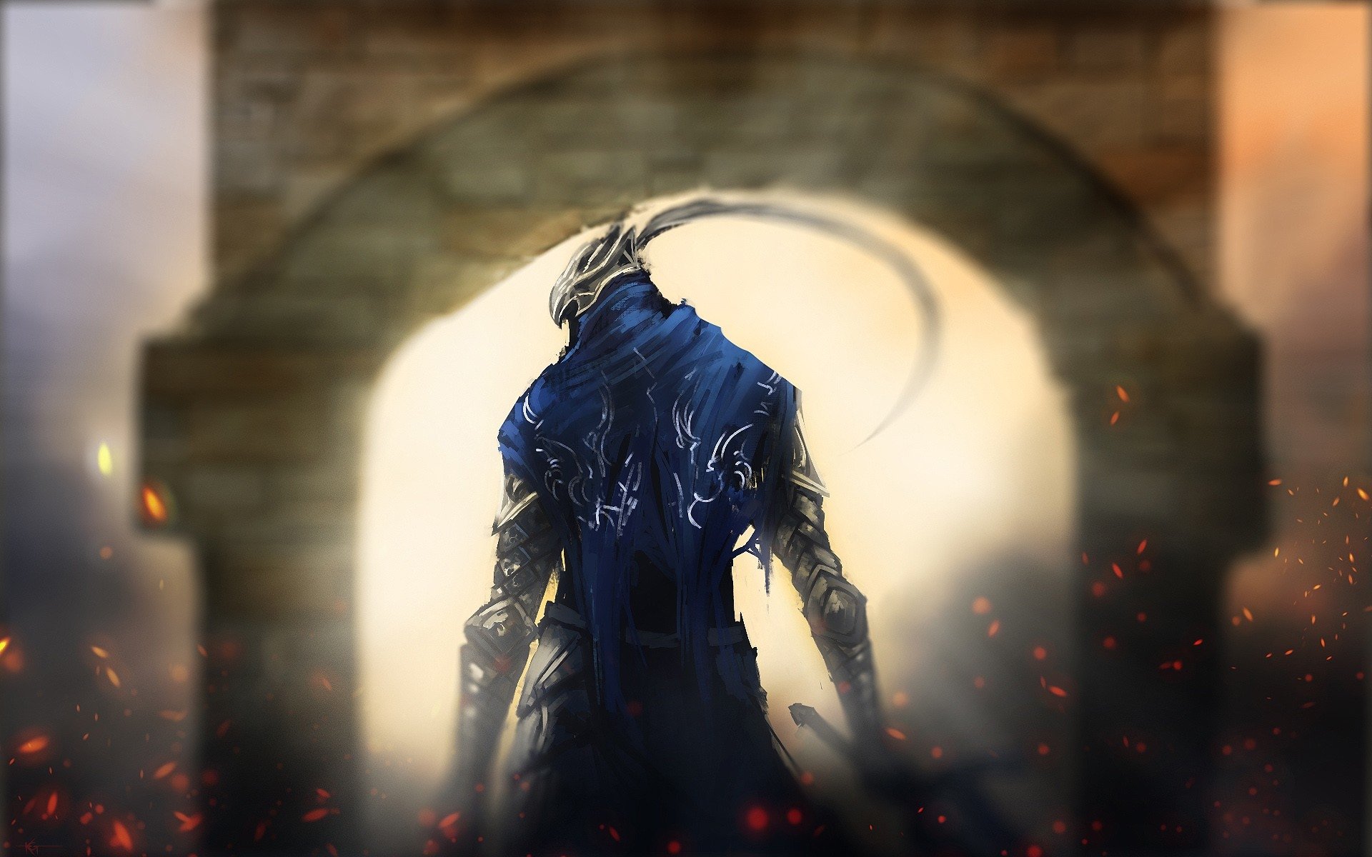 4k Dark Souls Art - HD Wallpaper 