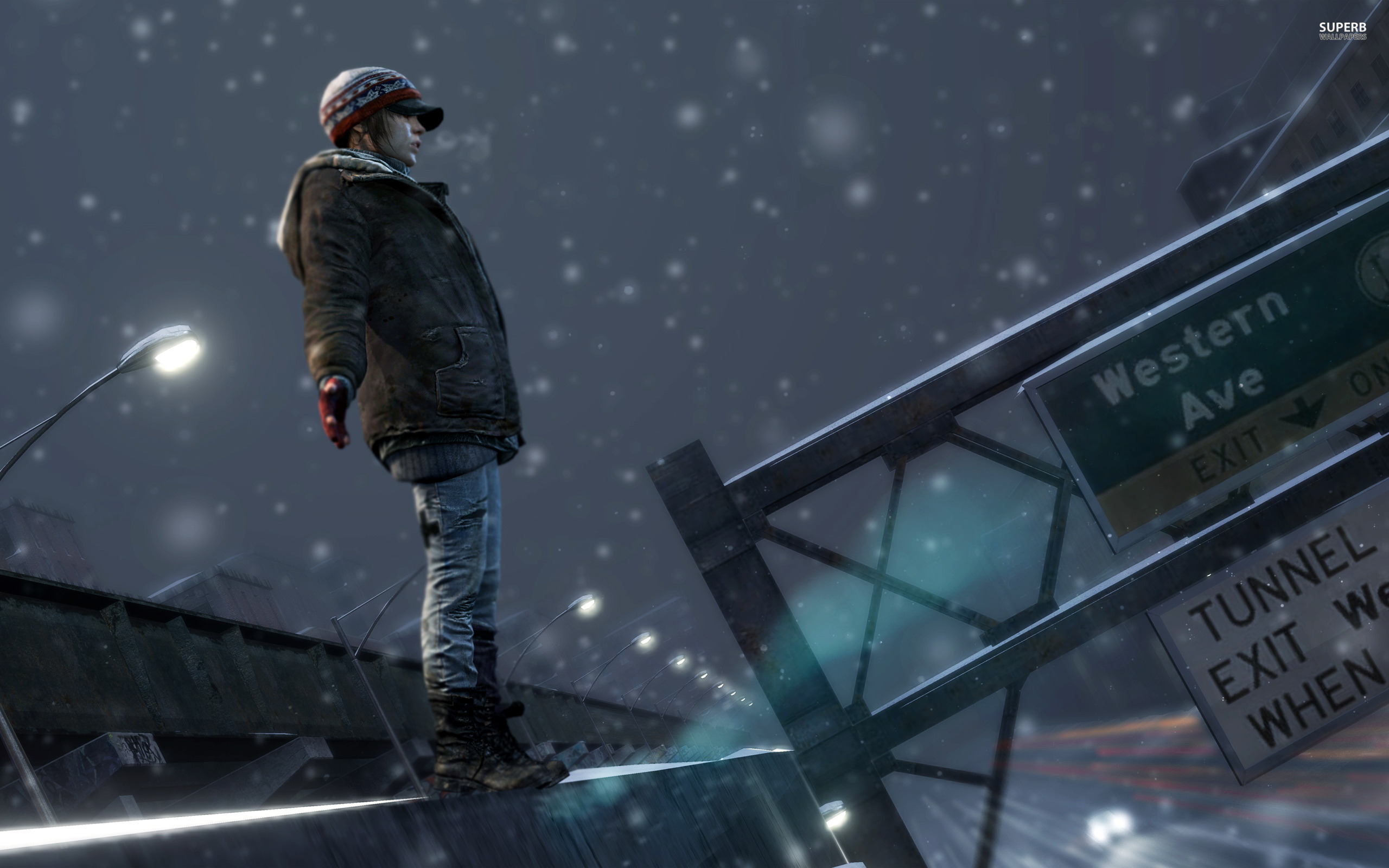 Jodie Holmes Wallpaper - Snow Beyond Two Souls - HD Wallpaper 