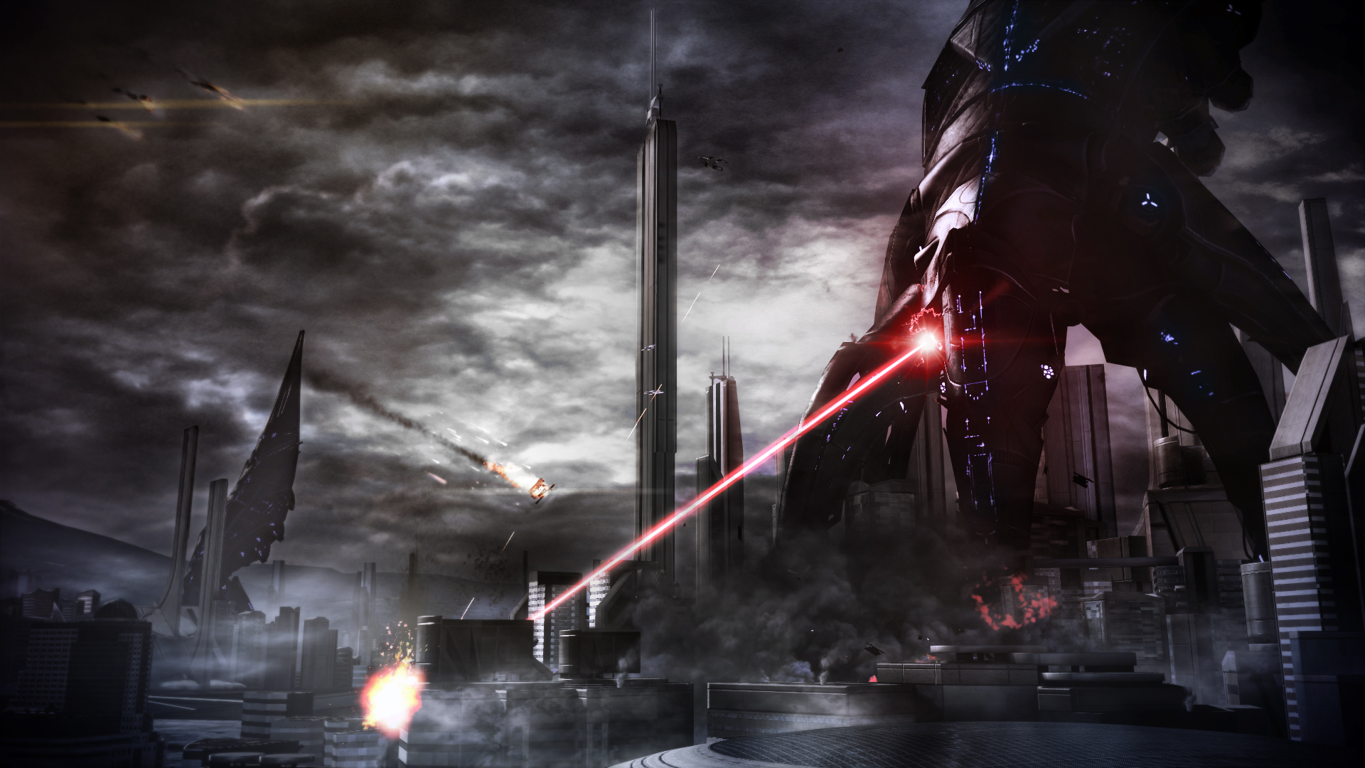 Mass Effect Reaper Background - HD Wallpaper 