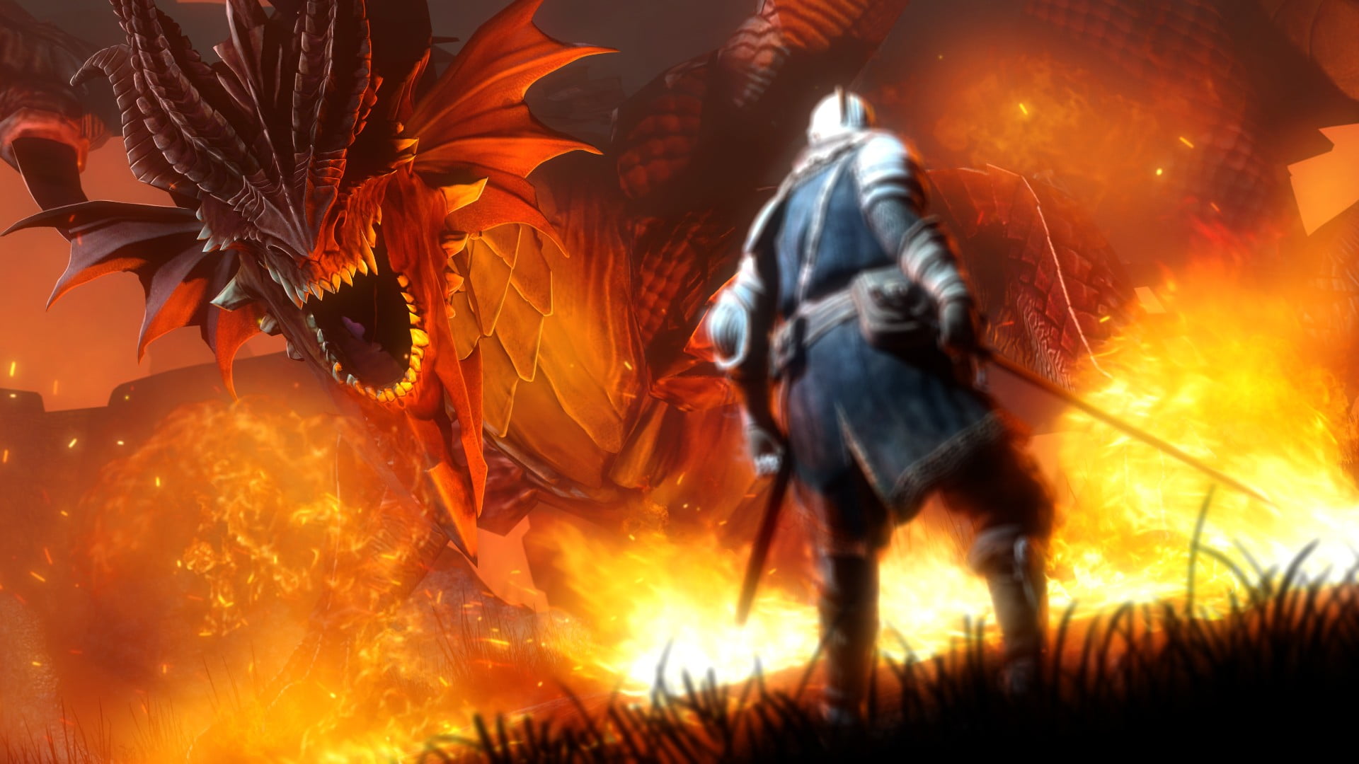 Dragon Fight - HD Wallpaper 