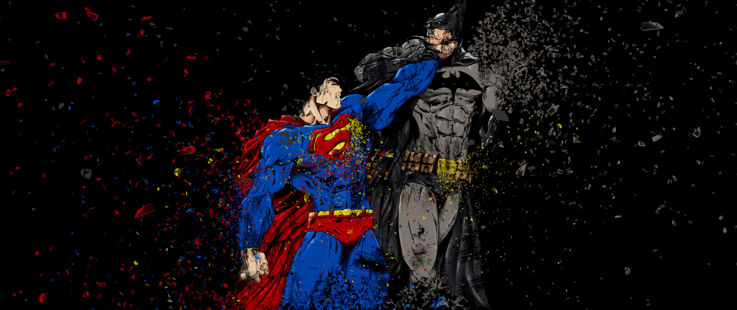 Batman Vs Superman, Ruggon Style, Art, Wallpaper - Batman Wallpaper Hd - HD Wallpaper 