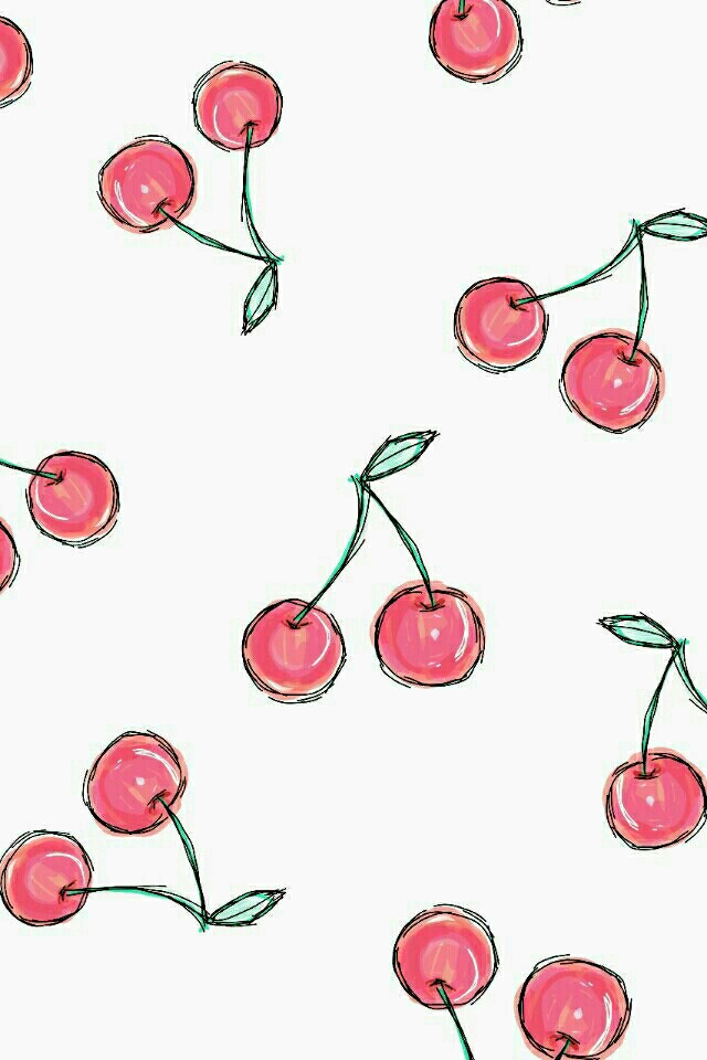 Wallpaper, Cherry, And Background Image - Cherry Wallpaper Iphone - HD Wallpaper 