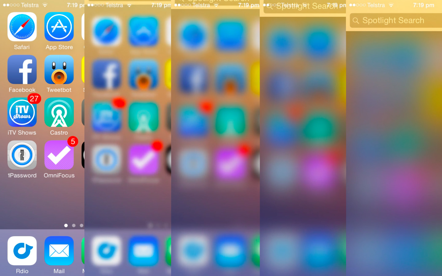 Iphone 7 Screen Blurred - HD Wallpaper 