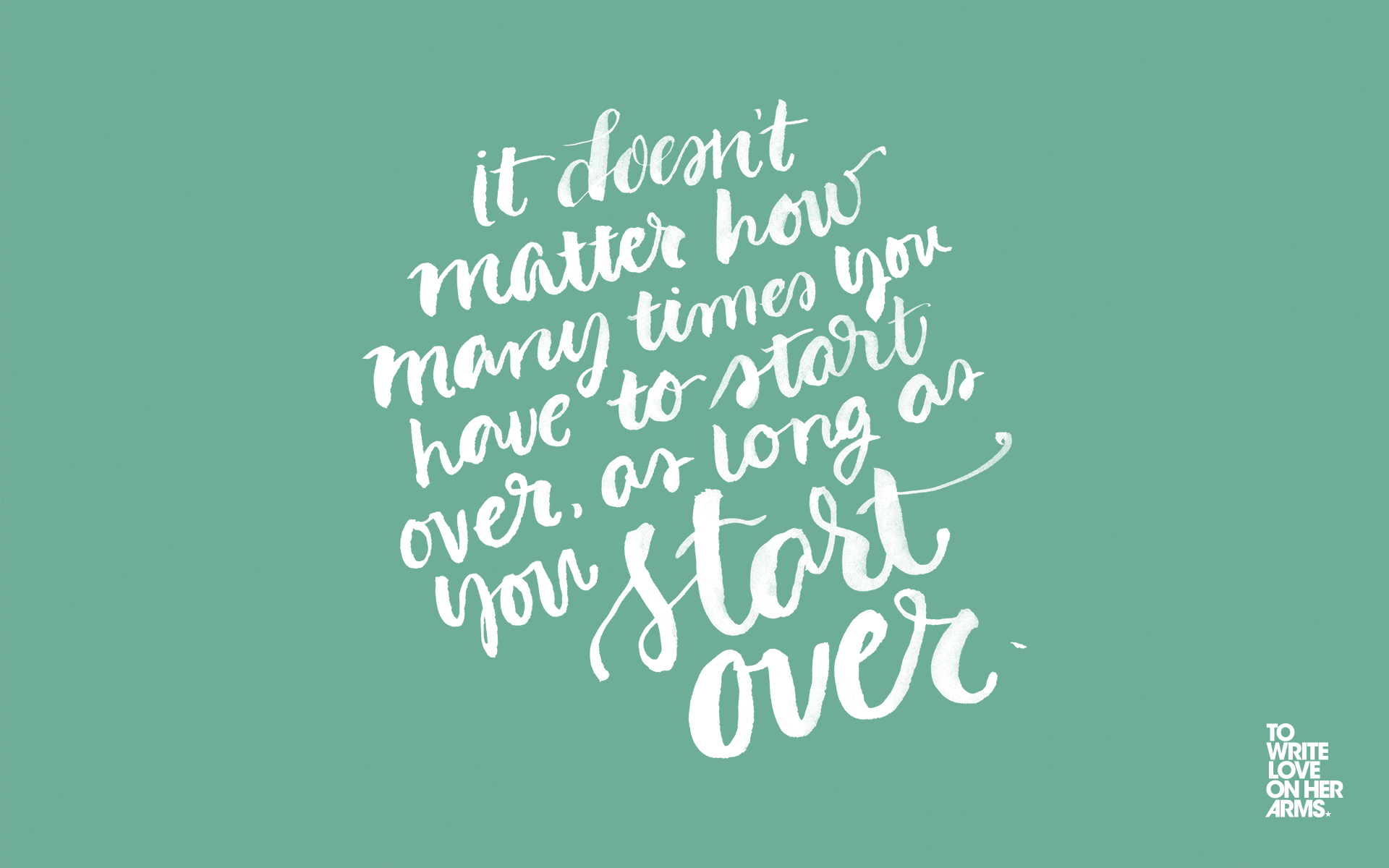 Write Love On Her Arms - HD Wallpaper 