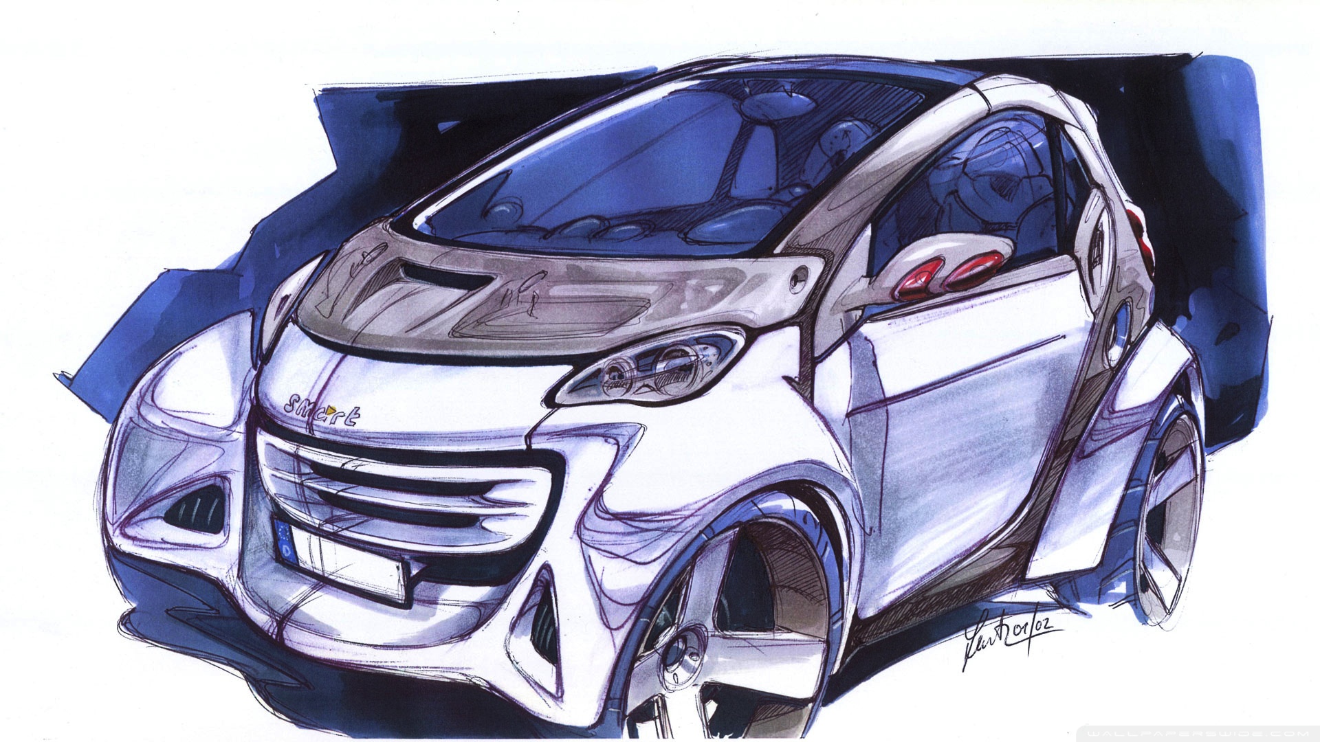 Smart For Two Wallpaper 1080p - HD Wallpaper 