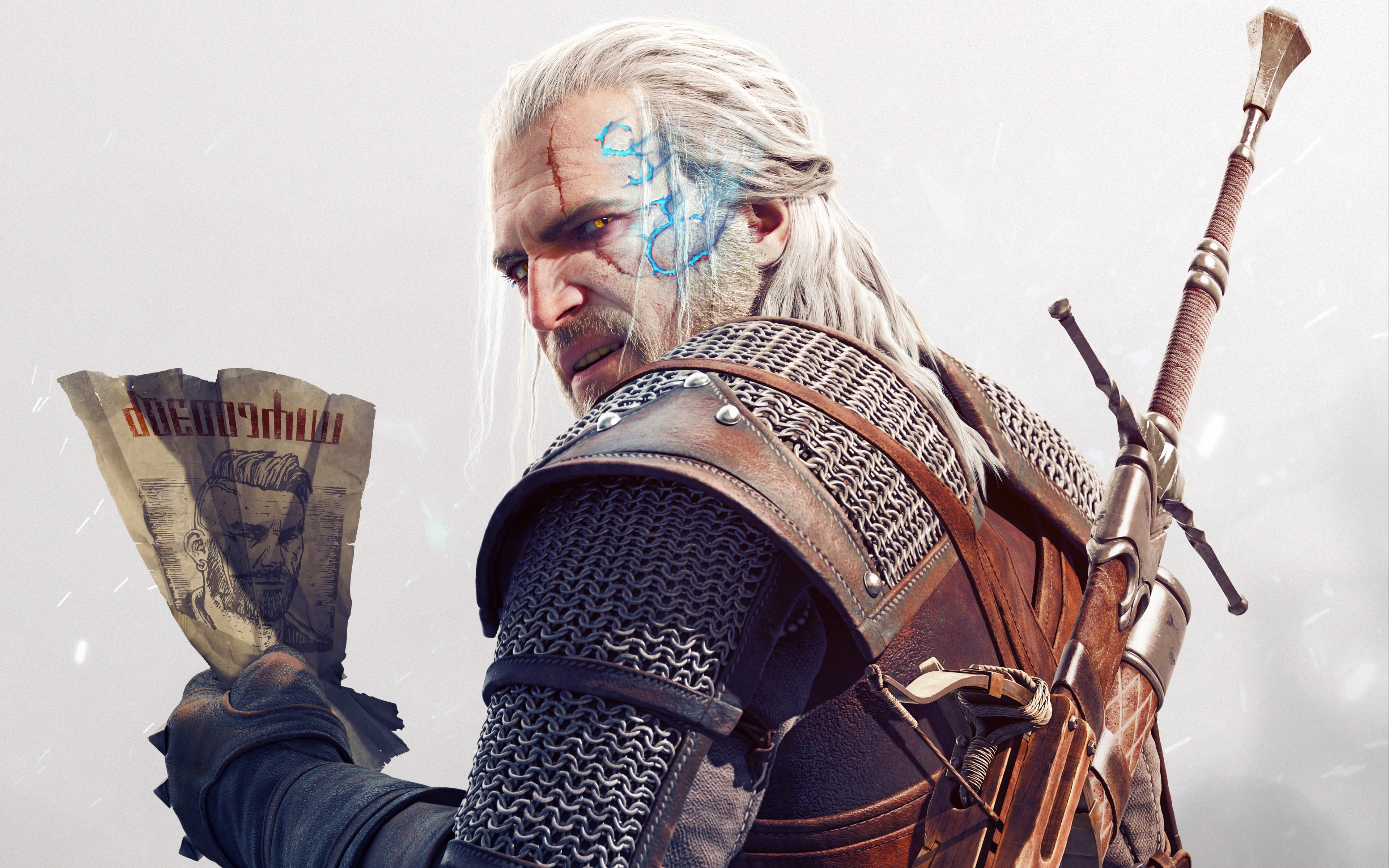 Wallpaper The Witcher 3, Wild Hunt, Hearts Of Stone - Geralt Hearts Of Stone Scar - HD Wallpaper 