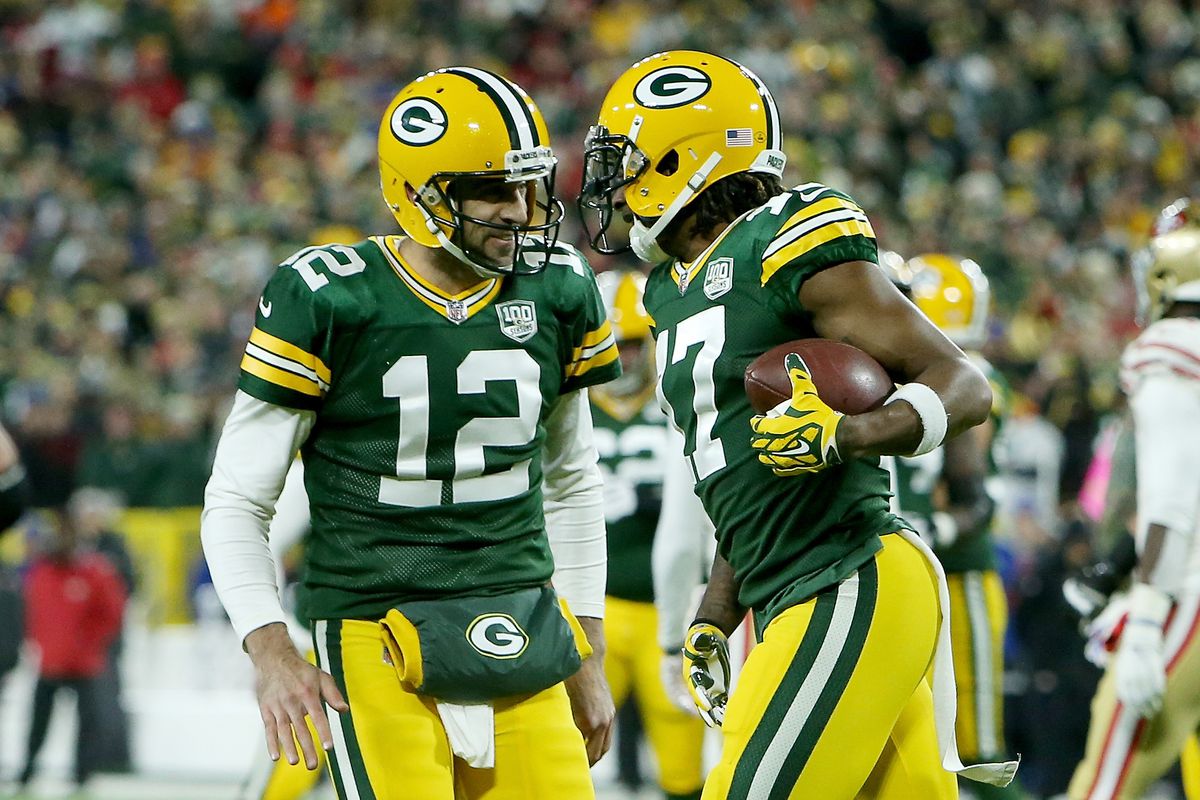 Aaron Rodger And Davantae Adams - HD Wallpaper 