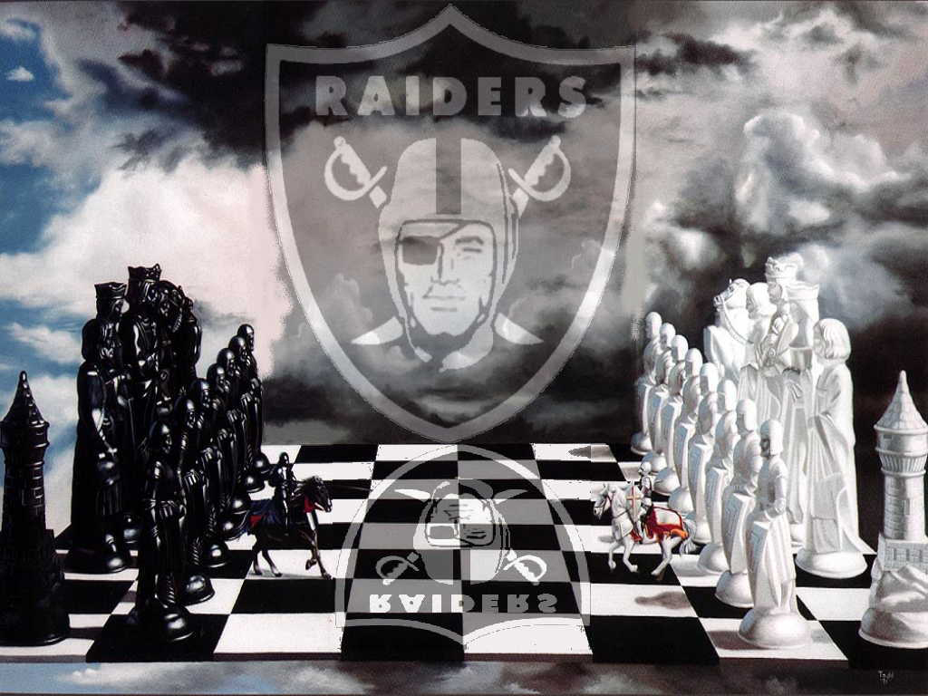 Related Pictures Raiders Nation Wallpaper Opel Manta - Oakland Raiders Chess Sets - HD Wallpaper 