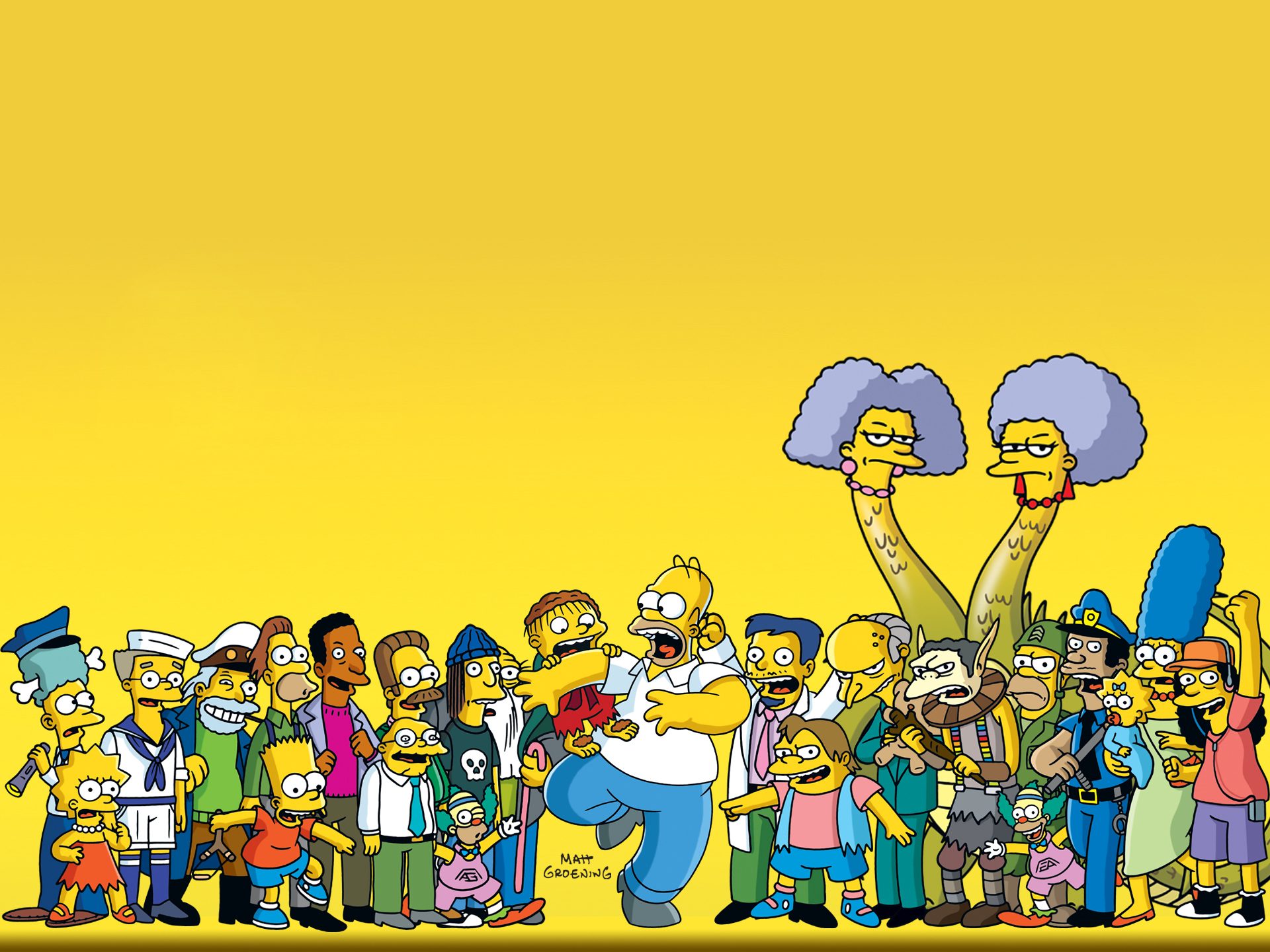 Simpson Family Wallpaper Hd - HD Wallpaper 